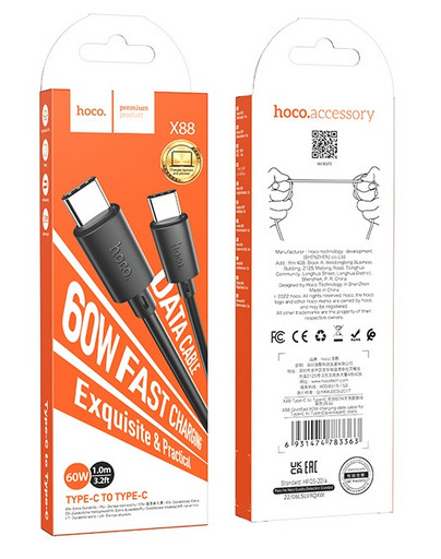 Кабель Hoco X88 ( Type-C-Type-C )