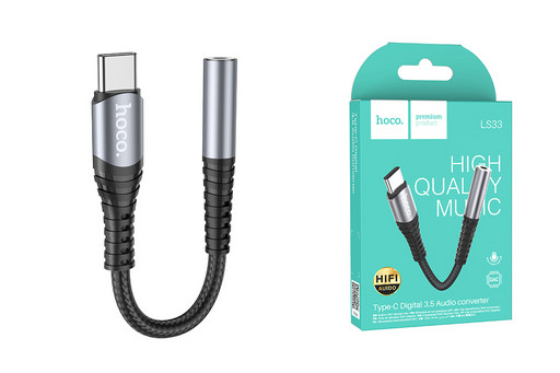 Переходник Hoco LS33 Type-C - Jack 3.5