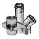 Дымоходы одностенные, двустенные  Ferrum HF (AISI 430 0,8 мм)