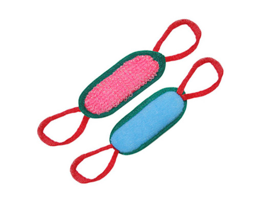 Мочалка (30*13см) с поролоном овал М19