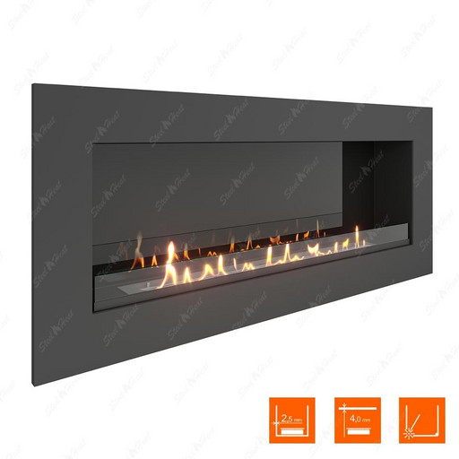 Биокамин SteelHeat GRAND 1500 (Стекло + Стемалит)