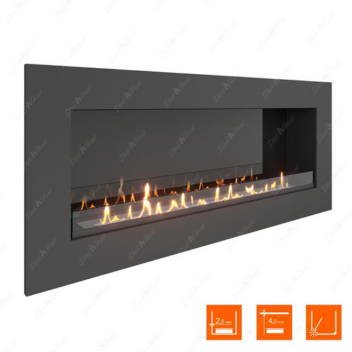 Биокамин SteelHeat GRAND 1500 XL (Стекло + Стемалит)