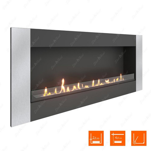 Биокамин SteelHeat GRAND-V 1500 XL (Стекло)