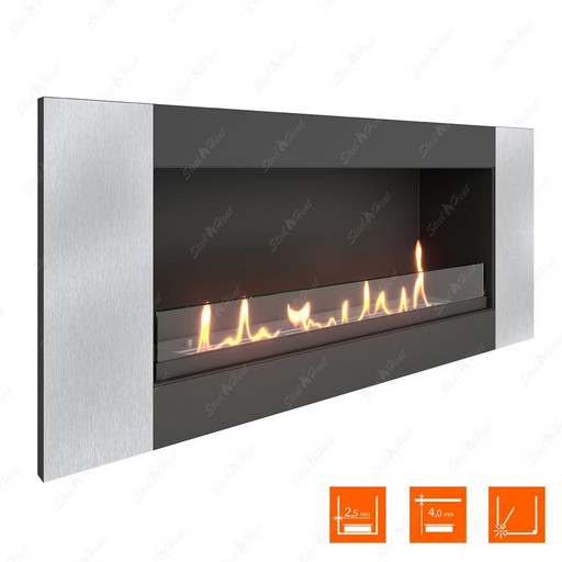 Биокамин SteelHeat LONG-V 900 XL (Стекло)