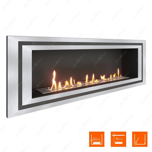 Биокамин SteelHeat LONG-D 1200 XL (Стандарт)