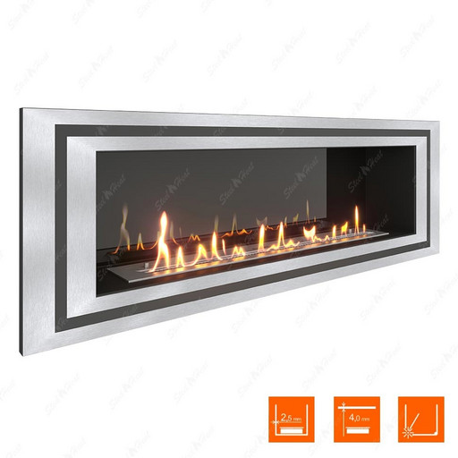 Биокамин SteelHeat LONG-D 1200 XL (Стемалит)