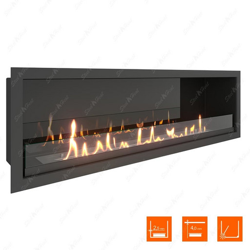 Биокамин SteelHeat LEADER 1000 XL (Стекло + Стемалит)