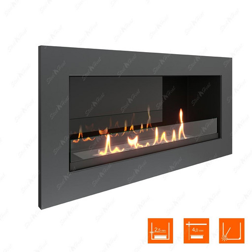 Биокамин SteelHeat ONE 800 (Стекло + Стемалит)