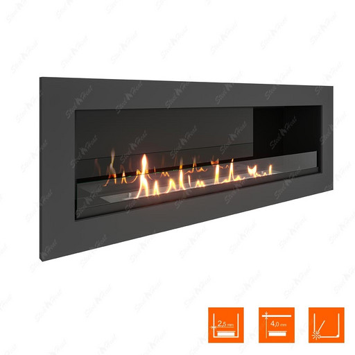 Биокамин SteelHeat ONE 1100 (Стекло + Стемалит)