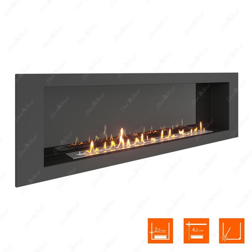 Биокамин SteelHeat LONG 1800 (Стемалит)