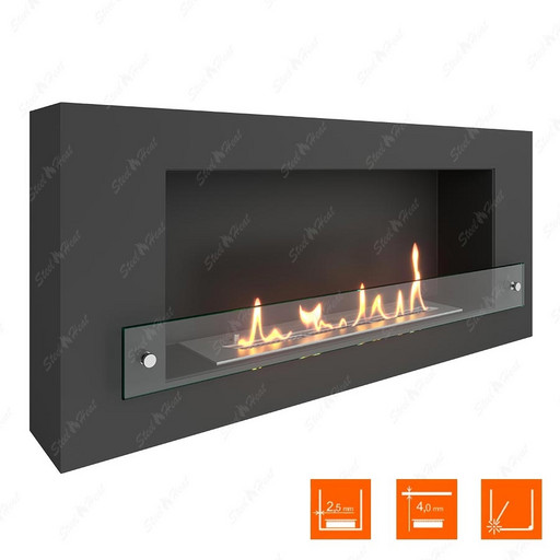 Биокамин SteelHeat WALL 900 (Стекло)