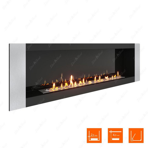 Биокамин SteelHeat LONG-V 1800 (Стемалит)