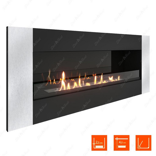 Биокамин SteelHeat GRAND-V 1200 (Стекло + Стемалит)