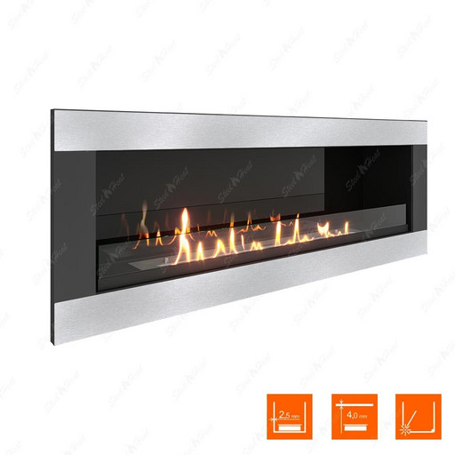 Биокамин SteelHeat ONE-H 1100 (Стекло + Стемалит)