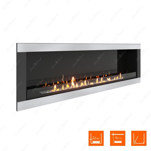 Биокамин SteelHeat ONE-H 1700 (Стекло + Стемалит)