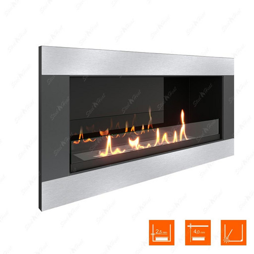 Биокамин SteelHeat ONE-H 800 (Стекло + Стемалит)