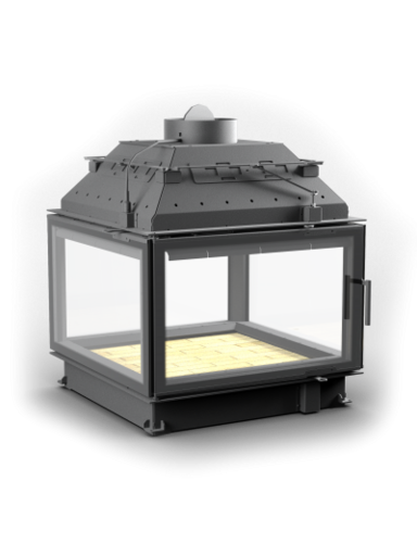 Каминная топка Астов (П4С 800) 4 стекла