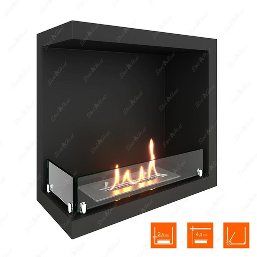 Биокамин угловой SteelHeat Leader 500 левый (Стекло)