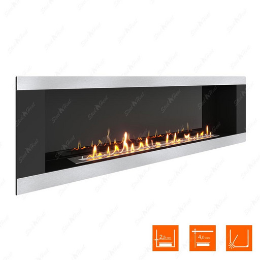 Биокамин SteelHeat LONG-H 1800 (Стемалит)