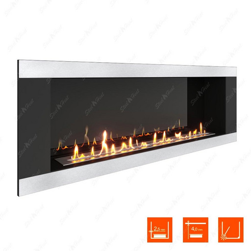 Биокамин SteelHeat LONG-H 1500 XL (Стемалит)