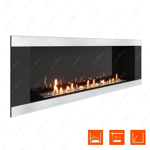 Биокамин SteelHeat LONG-H 1500 (Стемалит)