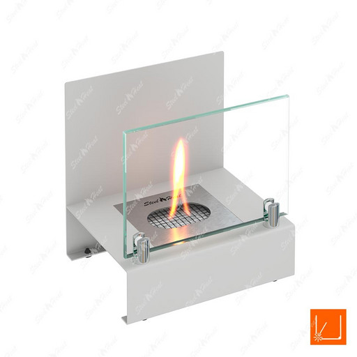 Настольный биокамин SteelHeat ERIKA белый