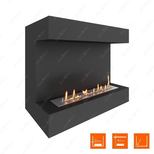 Биокамин фронтальный SteelHeat GRAND 900 (Стандарт)