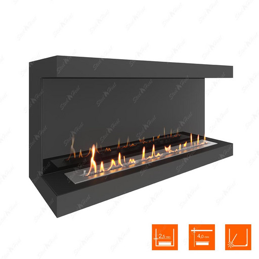 Биокамин фронтальный SteelHeat ONE 1200 (Стемалит)