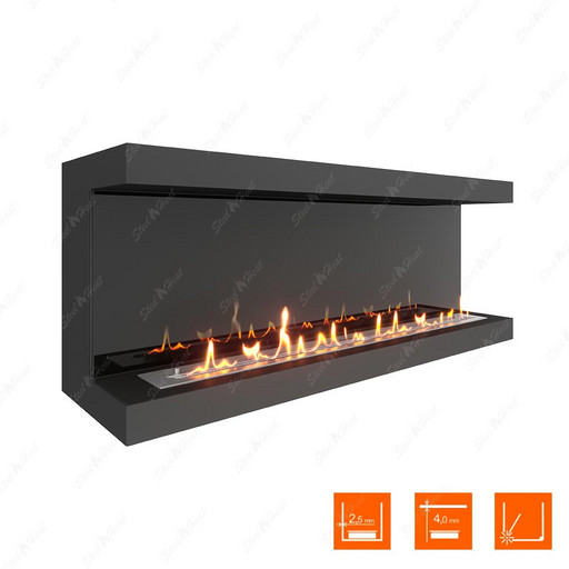 Биокамин фронтальный SteelHeat ONE 1500 (Стемалит)