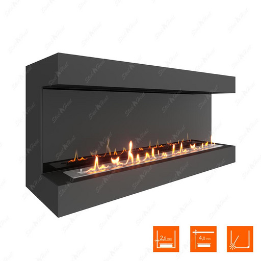 Биокамин фронтальный SteelHeat GRAND 1500 (Стемалит)