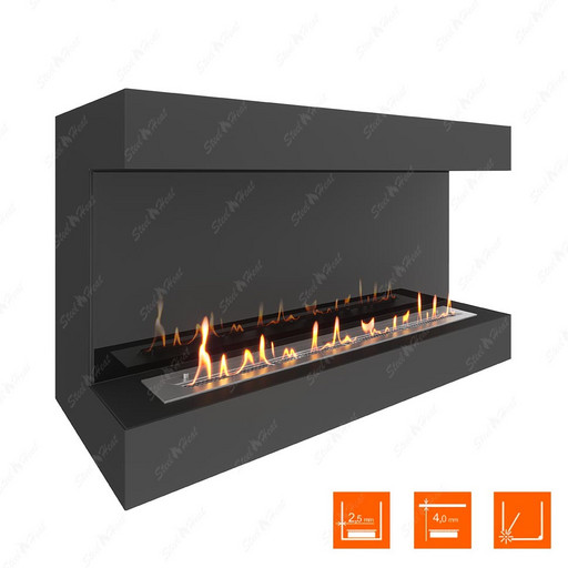 Биокамин фронтальный SteelHeat GRAND 1200 (Стемалит)