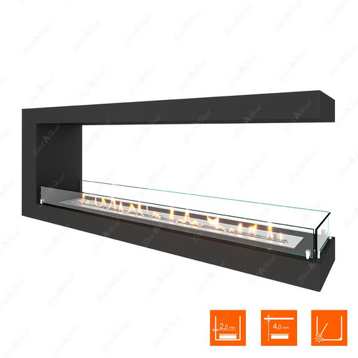 Биокамин торцевой SteelHeat ONE 1500 (Стекло)