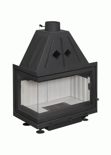 Каминная топка Экокамин Альфа 700 L два стекла левая