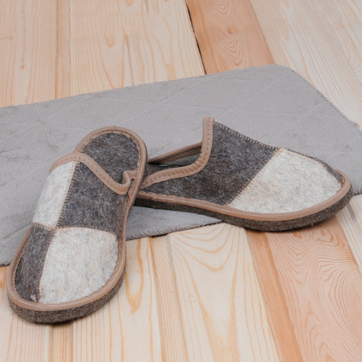 Тапочки закр "Домино" (подошва войлок)