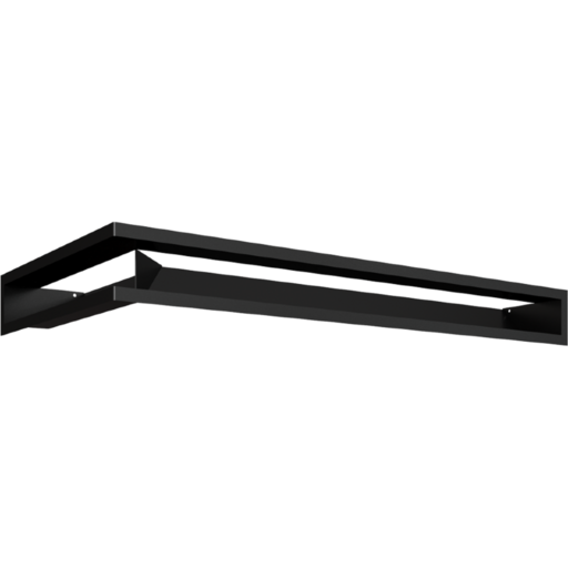 Люфт угловая 9/40/ 80 см правая черная