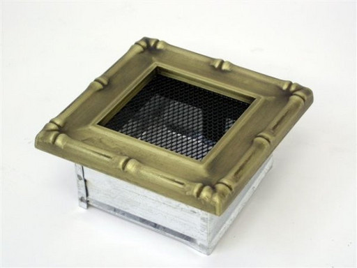 Вентиляционная решетка 11х11 Диана латунь
