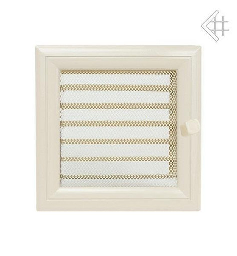 Вентиляционная решетка 17х17 Оскар бежевая с жалюзи
