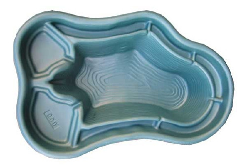 Пруд садовый декоративный цветной 600 литров 200*120*45 см