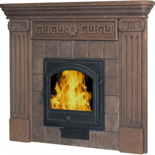 Портал для печей "КОЛОННА" Коричневый
