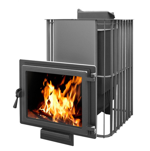 Банная чугунная печь Этна Шторм 24 Панорама