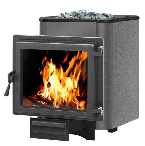 Банная чугунная печь Этна Кратер 24 (Панорама)