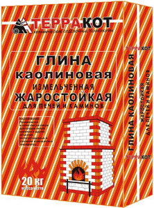 Глина каолиновая печная "Терракот", 20 кг