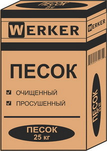 Песок обмуровочный WERKER 25 кг Терракот