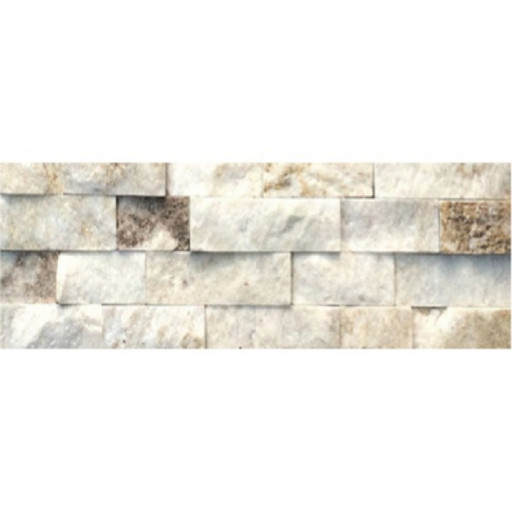 Камень Кварцит серебристо-белый