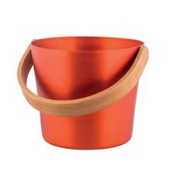 Ведро алюминиевое с бамбуковой ручкой, облепиха RENTO