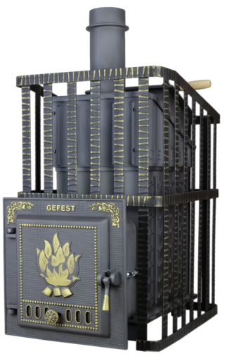 Печь банная Гефест Ураган ПБ-04 C -ЗК 18 м3