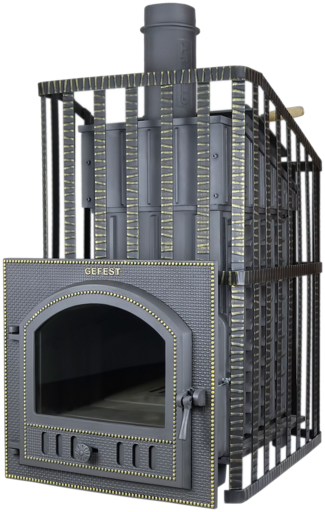 Печь банная Гефест Ураган ПБ-01 С-ЗК 45 м3