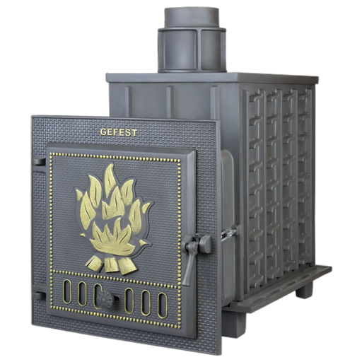 Чугунная банная печь ПБ-03 Гефест до 25 м3