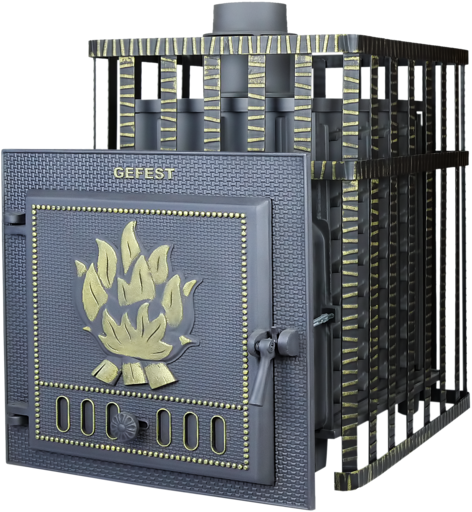 Чугунная банная печь ПБ-03 C Гефест до 25 м3