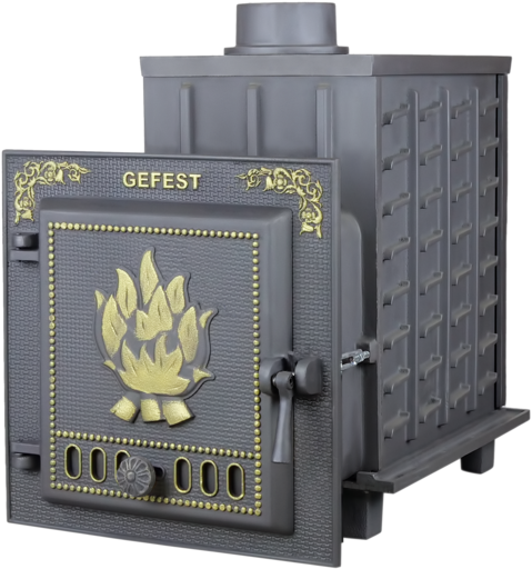 Чугунная банная печь  ПБ-04 Гефест до 15 м3